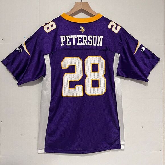 Team Apparel Minnesota Vikings Adrian Peterson Jersey   Boys Size XL (18-20) - Picture 2 of 5